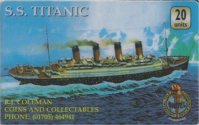 Télécartes Titanic Us%201